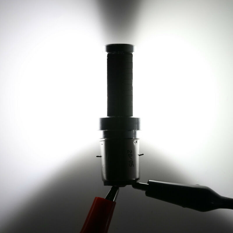 6000K BA20D H6 LED Bulb Hi/Low Light Motorcycle Moped ATV Headlight 12V White - Fresh Stock Dated October 2025