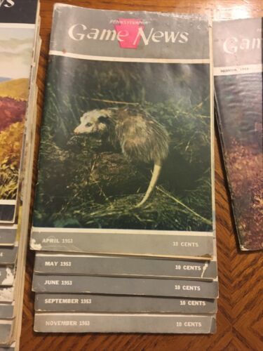Huge lot of 38+ 1950s Pennsylvania Game News Issues Dr. Earle Poole Bird Covers - Fresh Stock Dated October 2025