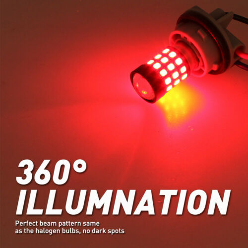 39SMD-2835 1157 LED Brake Stop Tail Light Bulbs Lamps for Motorcycle Upgarde Red - Fresh Stock Dated October 2025