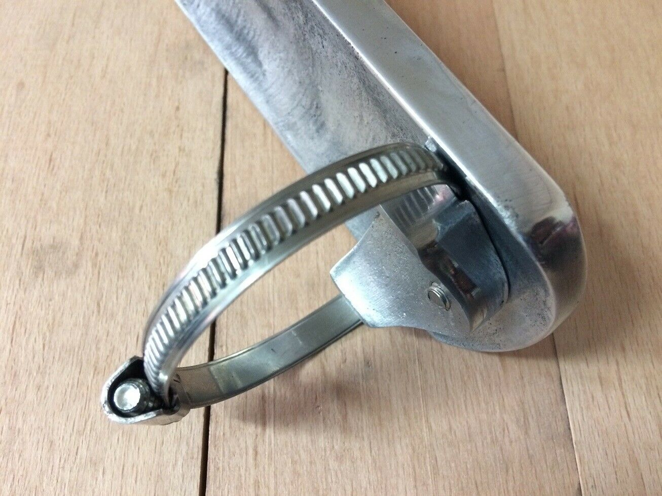 Motorcycle exhaust heat shield F*** Hot Cast Metal indian Harley chopper bobber - Fresh Stock Dated October 2025