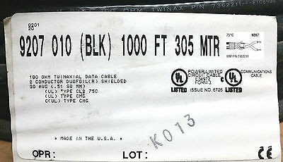 25' Belden 9207 Twinax 100 Ohm Network Cable, 25 Foot Length ~ IBM P/N 7362211 - Fresh Stock Dated October 2025