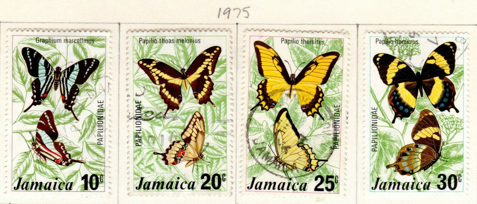 Jamaica Scott 383//444 Mostly Used on 4 Album Pages Issued 1974-1978 - Fresh Stock Dated October 2025