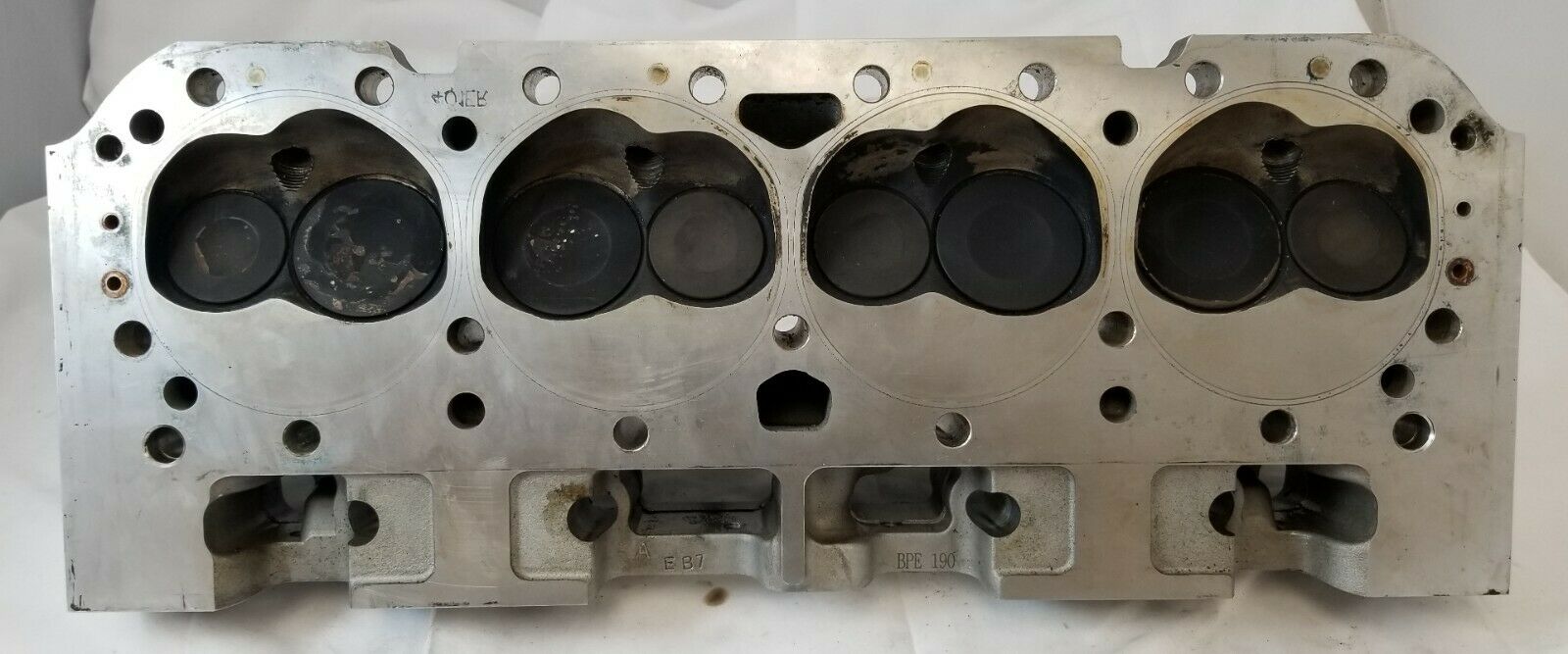 Used - SB Chevy Aluminum Cylinder Head - 195cc - Partially Assembled - P/N H8002 - Fresh Stock Dated October 2025