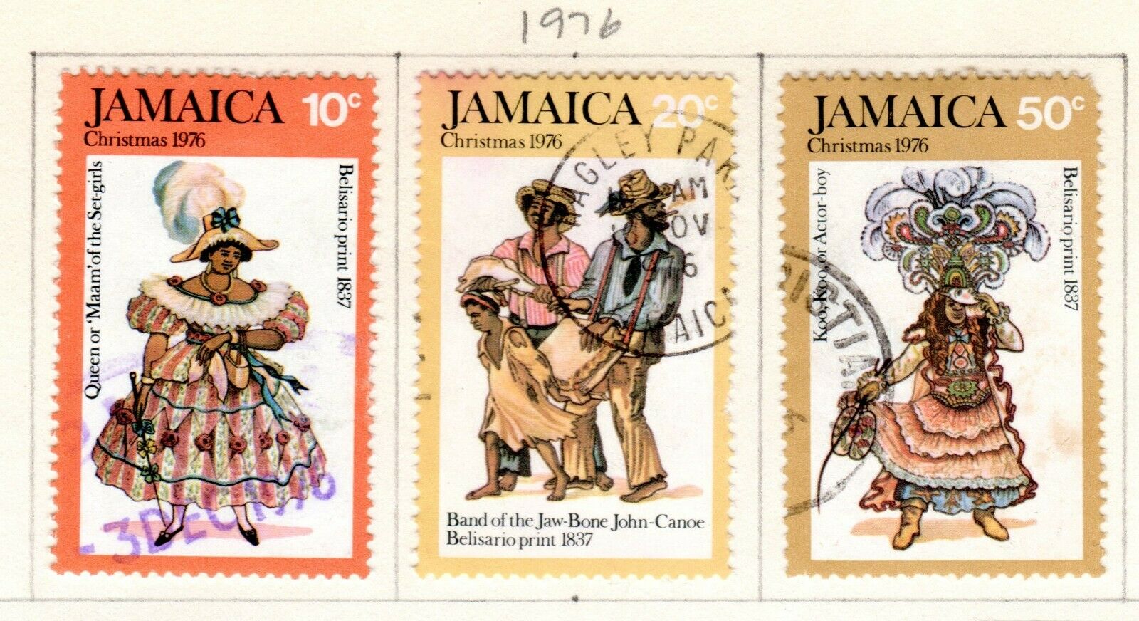 Jamaica Scott 383//444 Mostly Used on 4 Album Pages Issued 1974-1978 - Fresh Stock Dated October 2025