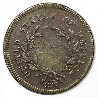1795 C-6a R-2 Thin Planchet, No Pole Liberty Cap Half Cent Coin 1/2c - Fresh Stock Dated October 2025