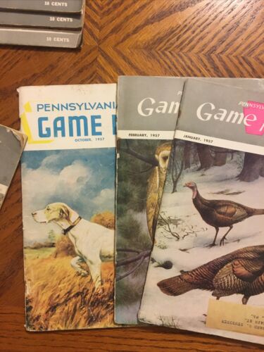 Huge lot of 38+ 1950s Pennsylvania Game News Issues Dr. Earle Poole Bird Covers - Fresh Stock Dated October 2025