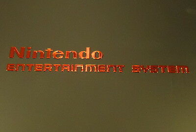 Nintendo NES Label / Aufkleber / Sticker / Badge / Logo 74mm x 11mm [268b] - Fresh Stock Dated October 2025