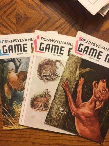 Huge lot of 38+ 1950s Pennsylvania Game News Issues Dr. Earle Poole Bird Covers - Fresh Stock Dated October 2025
