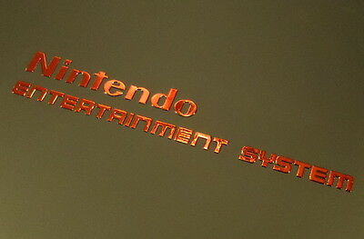 Nintendo NES Label / Aufkleber / Sticker / Badge / Logo 74mm x 11mm [268b] - Fresh Stock Dated October 2025
