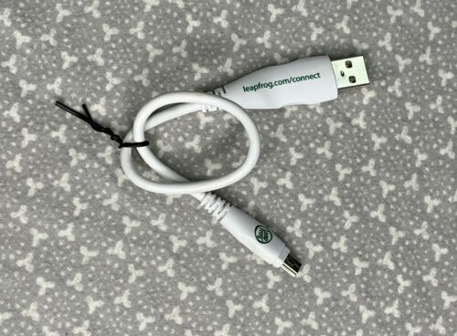 Original Leapfrog White Cable SYNC Connect Cable for LeapPad USB Data Cord - Fresh Stock Dated October 2025