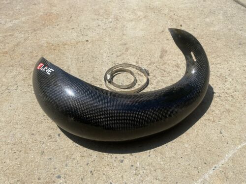 02-16 Yamaha YZ250 E line Carbon Fiber Pipe Guard For FMF Pipe HPG006 - Fresh Stock Dated October 2025