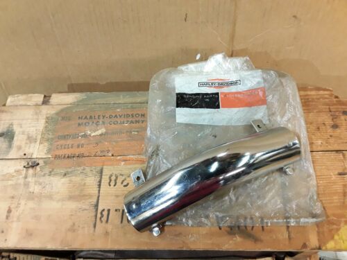 NOS OEM Harley Davidson Ironhead Sportster Rear Exhaust Heat Shield XLCH XLH XL - Fresh Stock Dated October 2025