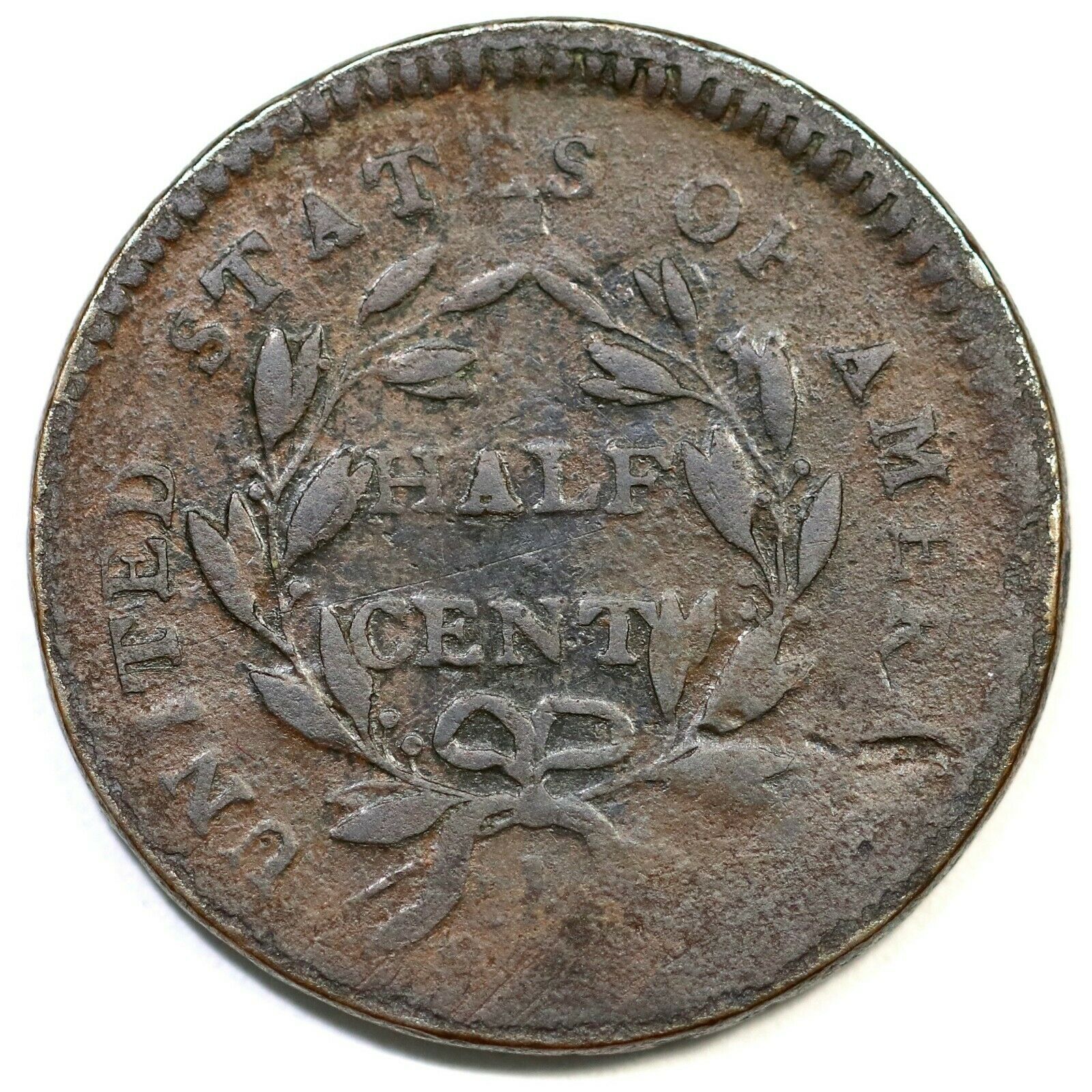 1794 C-4a R-3 Sm Edge Letters Liberty Cap Half Cent Coin 1/2c - Fresh Stock Dated October 2025