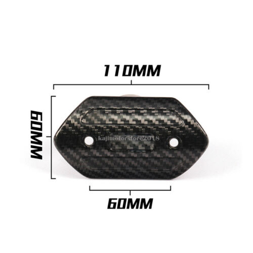 Motorcycle Carbon Fiber Exhaust Pipe Protector Heat Shield Cover Guard Racing - Fresh Stock Dated October 2025