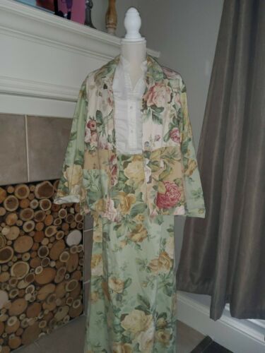 Vintage 90s  Pretty In Pink Floral Maxi Skirt And Jaket Cottagecore/Granny Chic - Fresh Stock Dated October 2025