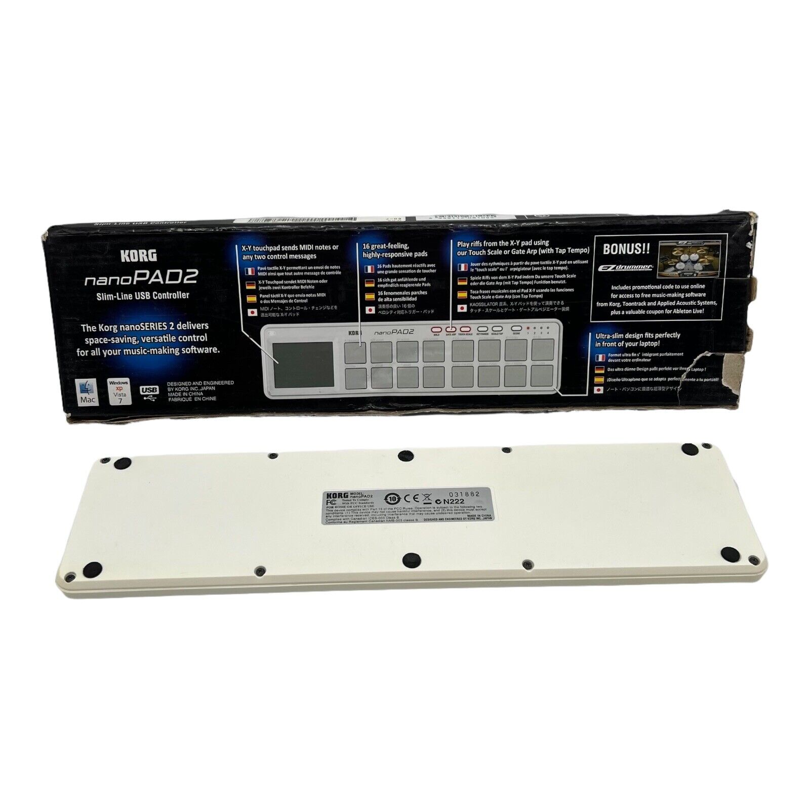 Korg nanoKONTROL2 + nanoKEY2 + nanoPAD2 Slim-Line USB Control Surface BUNDLE - Fresh Stock Dated October 2025