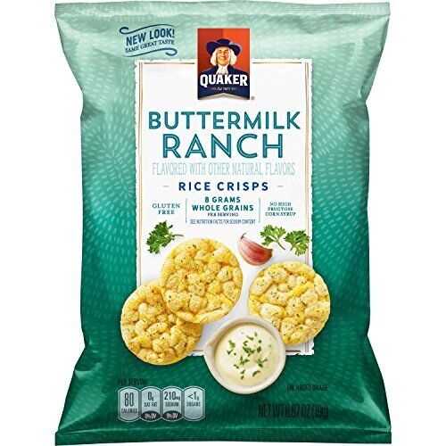 Quaker Rice Crisps Savory Variety Pack 14 single serve bagsPack of 1 - Fresh Stock Dated October 2025