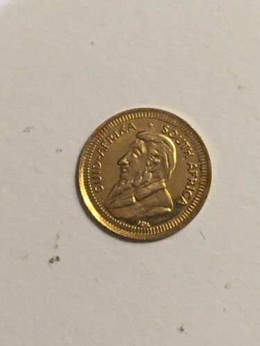 1980 Mini Krugerrand By the international monetary mint + Tiny Lincoln Cent - Fresh Stock Dated October 2025