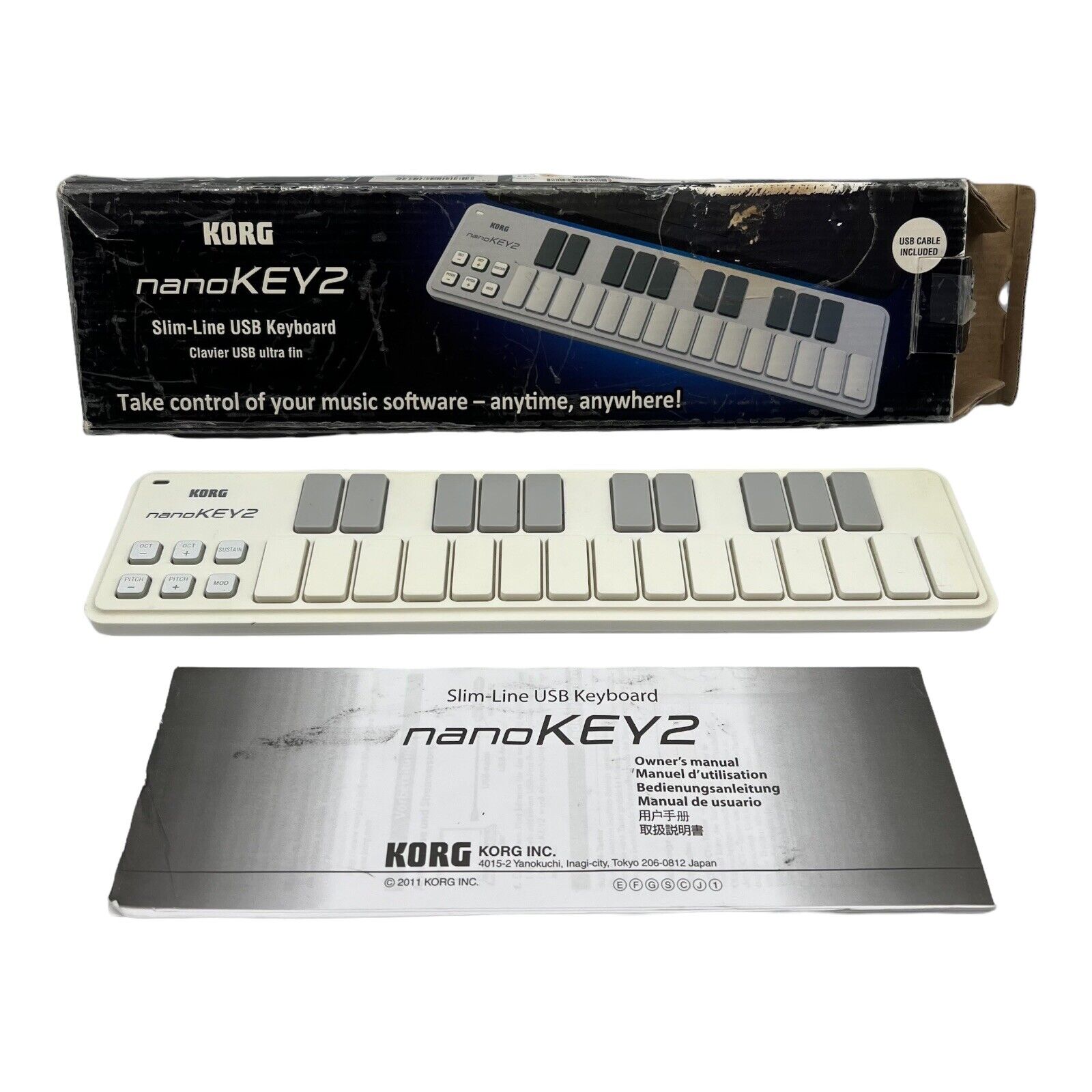 Korg nanoKONTROL2 + nanoKEY2 + nanoPAD2 Slim-Line USB Control Surface BUNDLE - Fresh Stock Dated October 2025