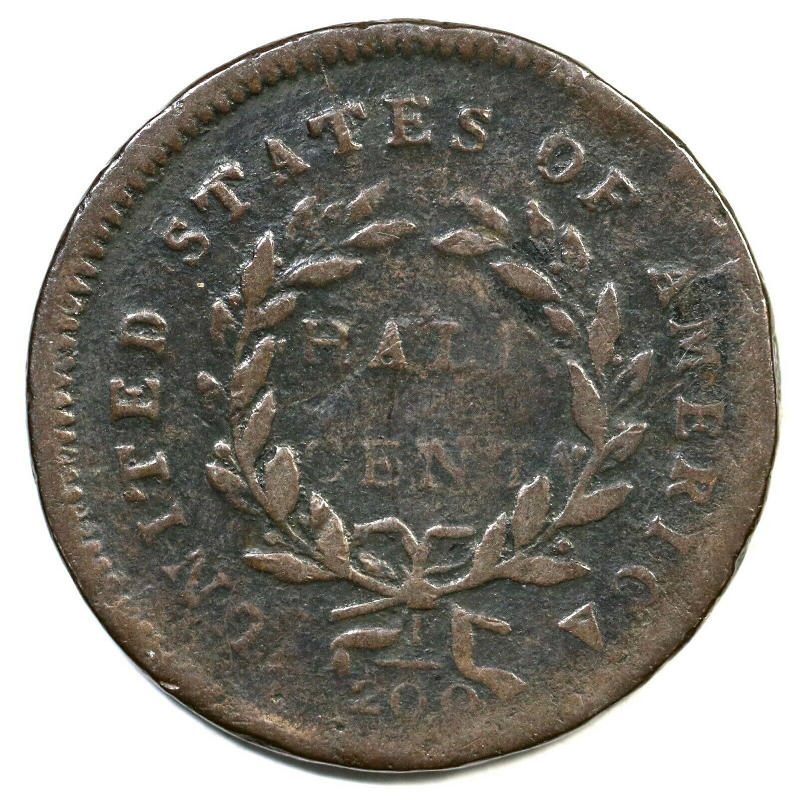 1794 C-8 R-5 Liberty Cap Half Cent Coin 1/2c - Fresh Stock Dated October 2025