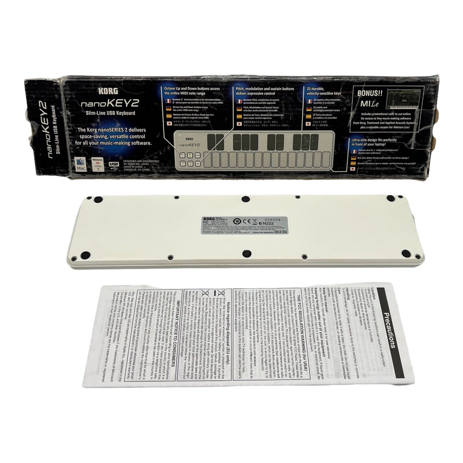 Korg nanoKONTROL2 + nanoKEY2 + nanoPAD2 Slim-Line USB Control Surface BUNDLE - Fresh Stock Dated October 2025