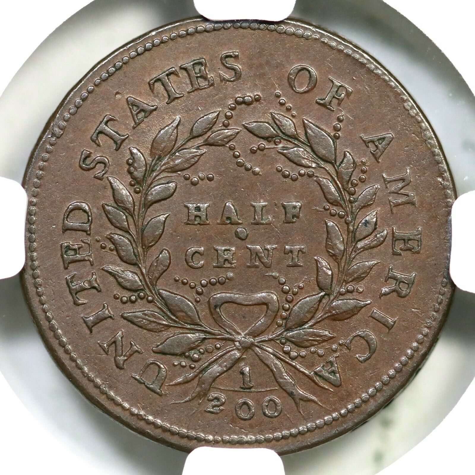 1793 C-2 R-3 NGC MS 61 BN Liberty Cap Half Cent Coin 1/2c - Fresh Stock Dated October 2025