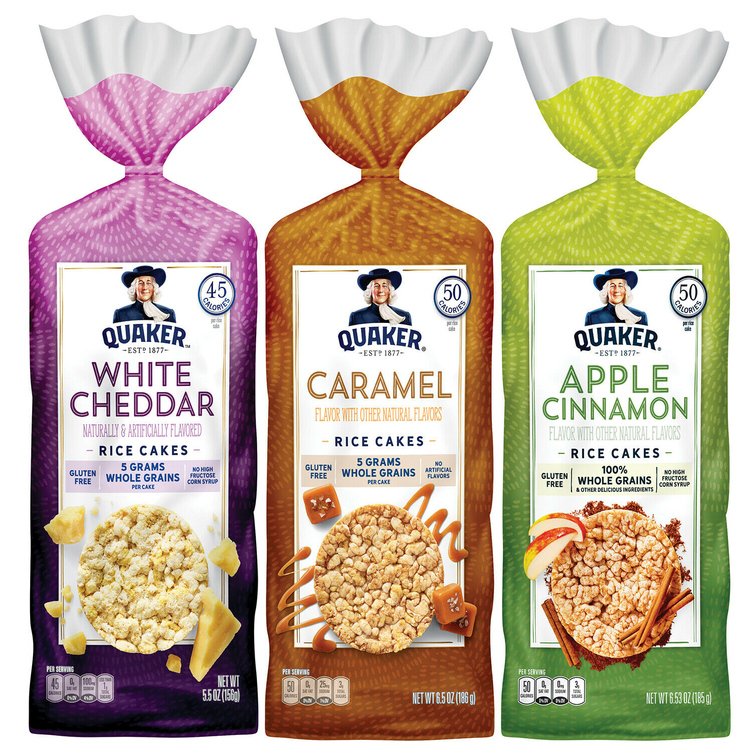 Quaker Rice Cakes, Variety Pack, 6 Bags...... - Fresh Stock Dated October 2025