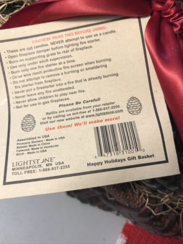 Lightsone Fire-starter Aerobatic Pine Cones - Fresh Stock Dated October 2025