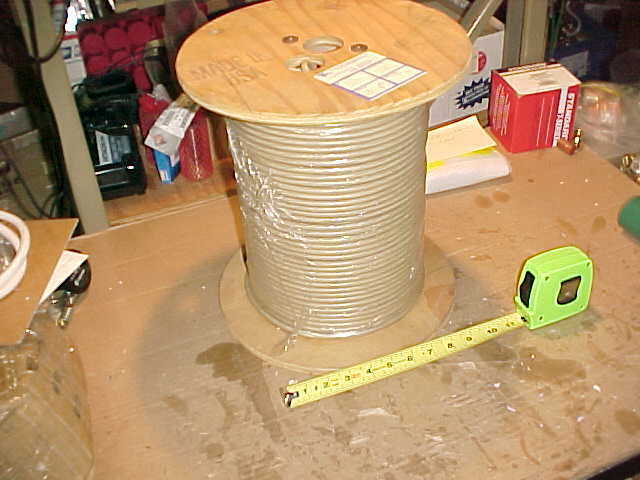 905'  TAN, Times, RG-59 QUAD Shield 75 Ohm Coaxial Headend Cable **Cheap** - Fresh Stock Dated October 2025