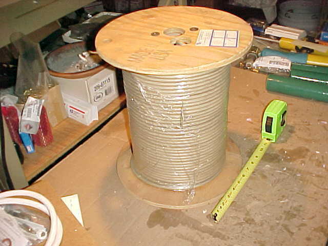 905'  TAN, Times, RG-59 QUAD Shield 75 Ohm Coaxial Headend Cable **Cheap** - Fresh Stock Dated October 2025