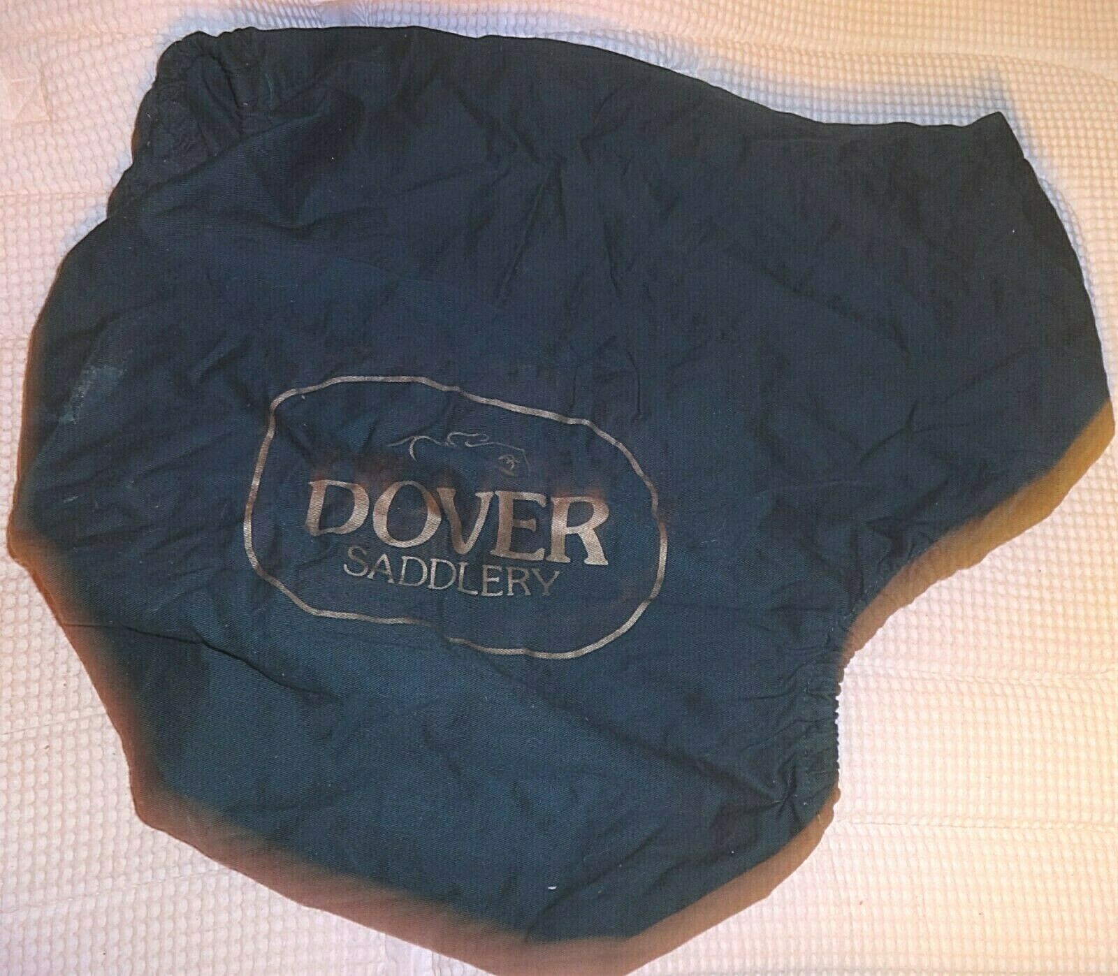 DOVER CIRCUIT English Saddle Cover - GREEN - Cotton Material - NICE! - Fresh Stock Dated October 2025