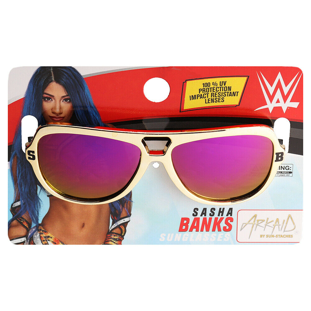 Officially Licensed WWE Sasha Banks Kid Shades Child Size Arkaid Sunglasses UV - Fresh Stock Dated October 2025
