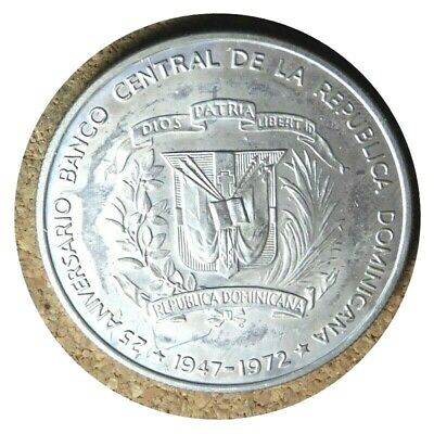 elf Dominican Republic Peso 1972 Mint Door  Central Bank 25th - Fresh Stock Dated October 2025