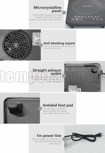 2200W Portable Induction Cooktop Countertop Single Cooker Burner Stove Hot Plate - Fresh Stock Dated October 2025