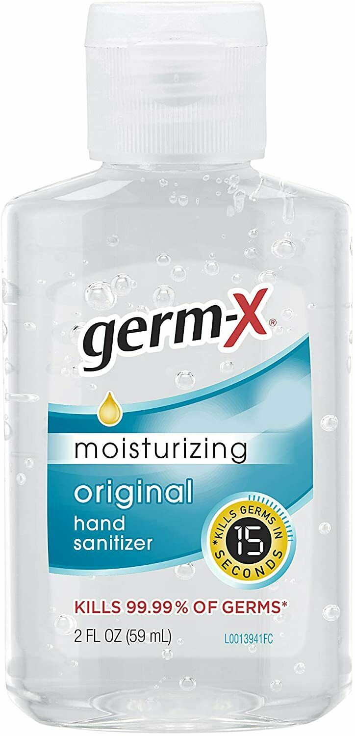 Germ-X Original Hand Sanitizer, 2 Ounce Bottles (Pack of 48), 96 Fl Oz - Fresh Stock Dated October 2025
