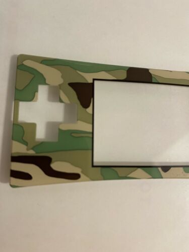Used OEM Nintendo Camo Faceplate for Gameboy Micro- Used, scratching on screen - Fresh Stock Dated October 2025