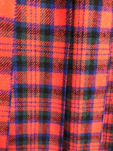 Vintage Tartan Pendleton Wool Plaid Pleated Skirt Zipper Waist 27 Mod - Fresh Stock Dated October 2025