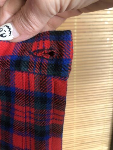 Vintage Tartan Pendleton Wool Plaid Pleated Skirt Zipper Waist 27 Mod - Fresh Stock Dated October 2025