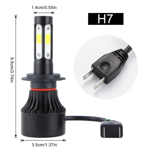 4-Side H7 LED Headlight Bulb High Low Beam For Honda CBR 1000RR 600RR F4i RC51 - Fresh Stock Dated October 2025