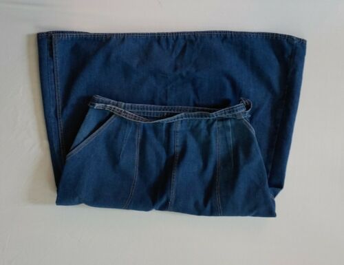 Vintage RSC Russ Togs Denim Wrap Around Midi A-Line Blue Jean Skirt Size 14 EUC - Fresh Stock Dated October 2025