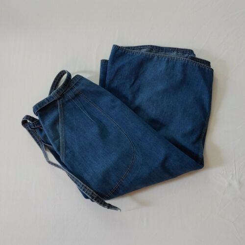 Vintage RSC Russ Togs Denim Wrap Around Midi A-Line Blue Jean Skirt Size 14 EUC - Fresh Stock Dated October 2025