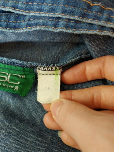 Vintage RSC Russ Togs Denim Wrap Around Midi A-Line Blue Jean Skirt Size 14 EUC - Fresh Stock Dated October 2025