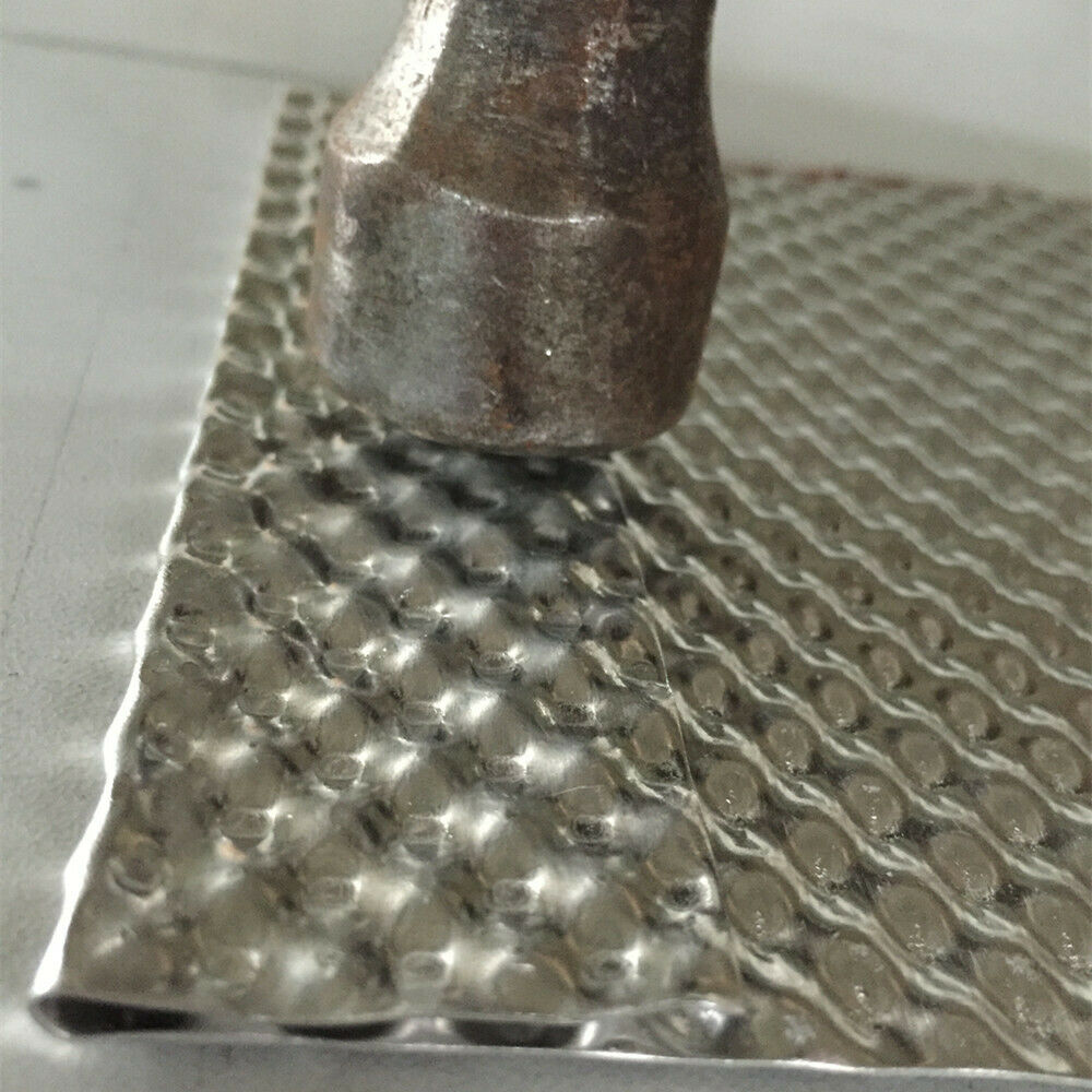 EMBOSSED HEAT SHIELD G1 GI LITE MATERIAL ALUMINIUM 500mm x 300mm High temp 650 C - Fresh Stock Dated October 2025