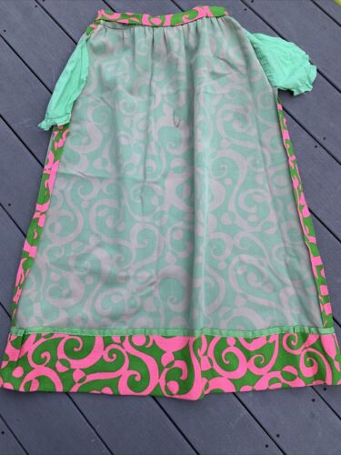 1960’s VINTAGE PINK GREEN MOD BOLD PRINT SUMMER MAXI SKIRT PALM BEACH - Fresh Stock Dated October 2025