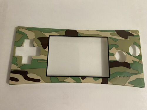 Used OEM Nintendo Camo Faceplate for Gameboy Micro- Used, scratching on screen - Fresh Stock Dated October 2025
