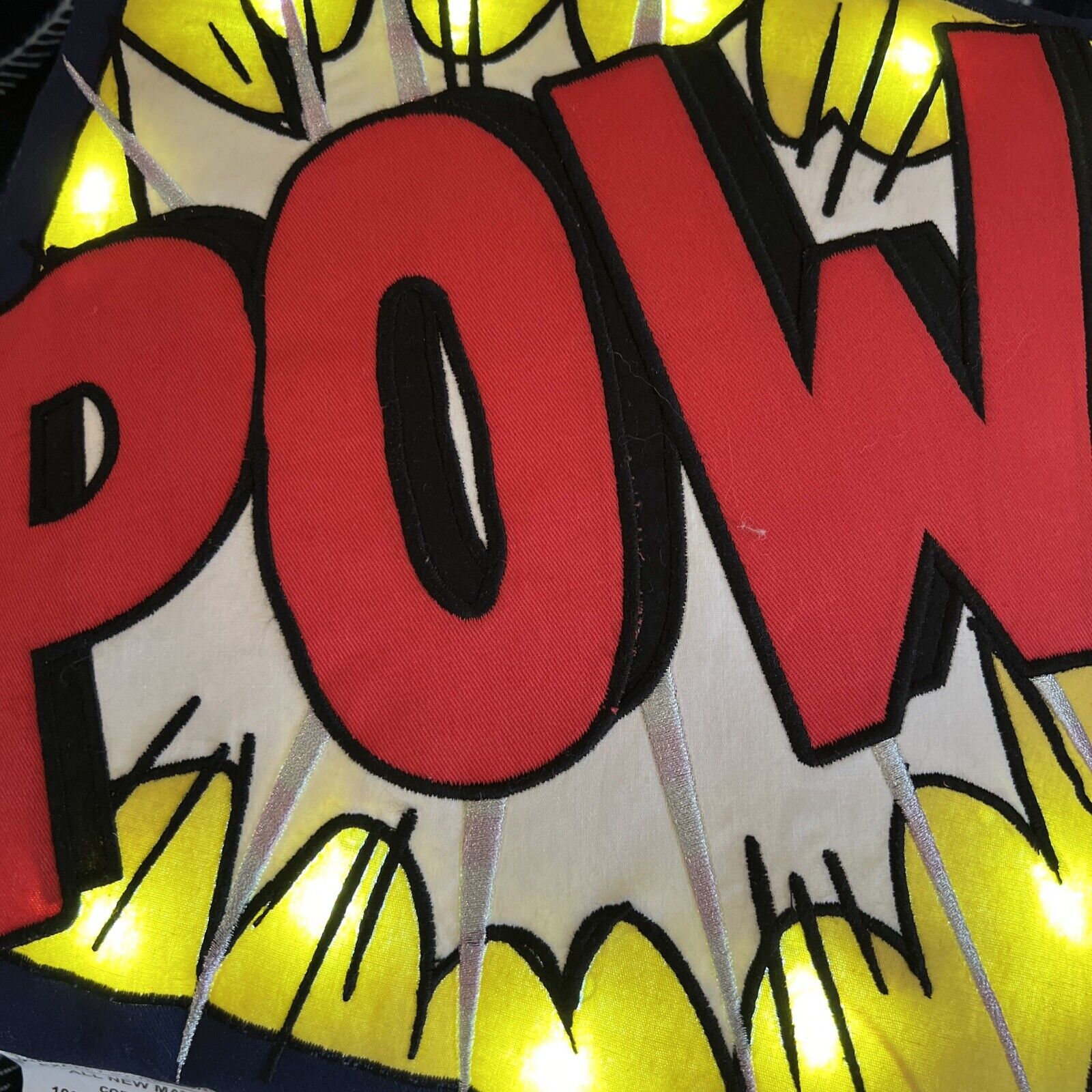Pottery Barn Kids POW Light up Pillow DC Comics Superhero #6513 - Fresh Stock Dated October 2025