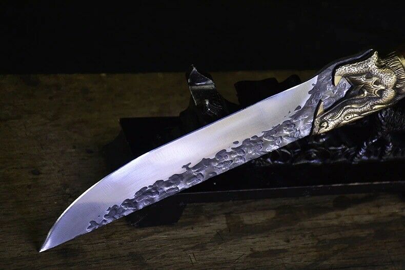 7 inch Handmade Chef Knife Fixed Blade Meat Knives Chinese Cleaver Cooking Tools - Fresh Stock Dated October 2025