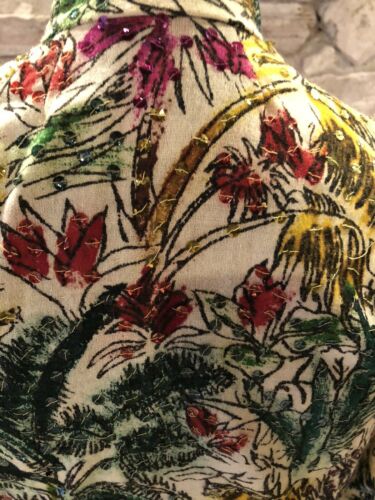Sweet 1940s Mexican Hand Painted & Sequined Bolero Size S - Fresh Stock Dated October 2025
