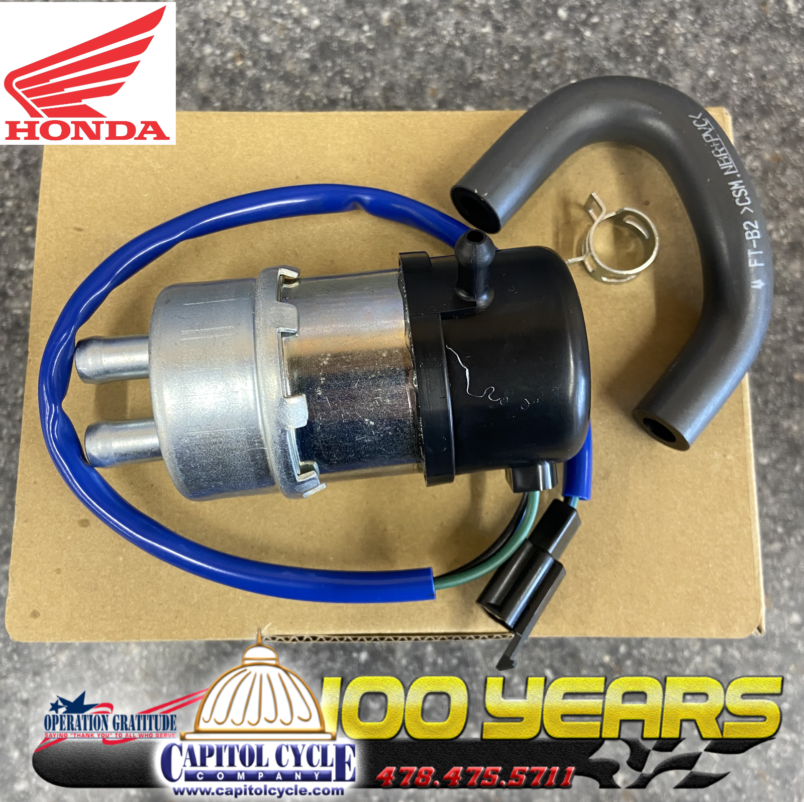 16710-MCK-315 Honda OEM Fuel Pump VT1100C Shadow Sabre Spirit Aero 2000-2007 - Fresh Stock Dated October 2025