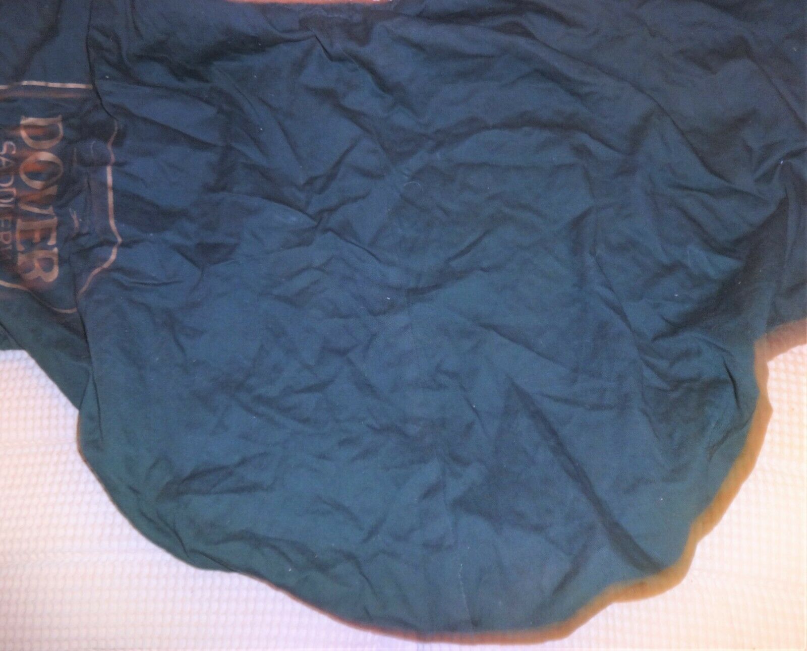 DOVER CIRCUIT English Saddle Cover - GREEN - Cotton Material - NICE! - Fresh Stock Dated October 2025